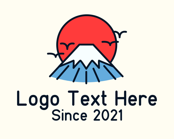 Mount Fuji logo example 3