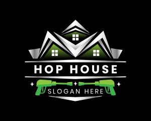 Pressure Washer House logo design