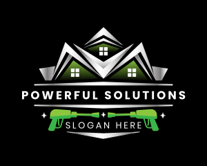 Pressure Washer House logo design