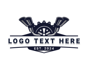 Muffler Mechanic Automotive logo