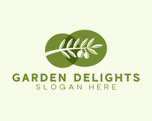 Natural Olive Branch  logo design