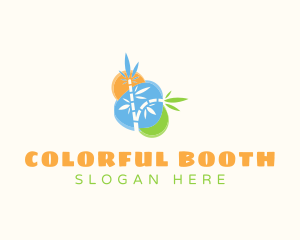 Colorful Bamboo Leaves logo design