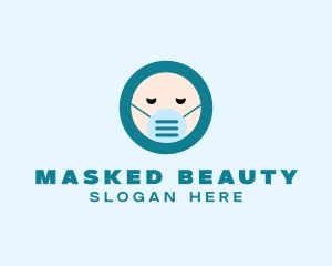 Sick Patient Face Mask logo design