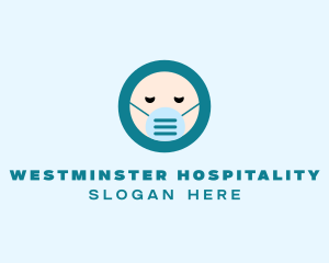 Sick Patient Face Mask logo design