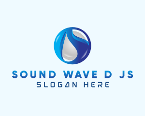 Blue 3D Sphere logo design