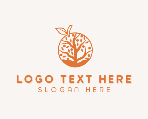 Botanical Orange Tree logo