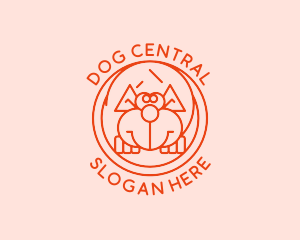 Pet Dog Cartoon logo design