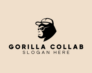 Cool Monkey Gorilla logo design