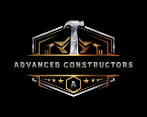 Hammer Roofing Carpentry logo design