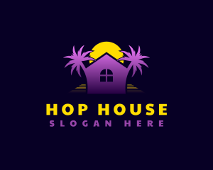 Palm Tree House logo design