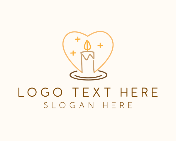 Candle  Light logo example 3