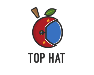 Colorful Apple Helmet logo design