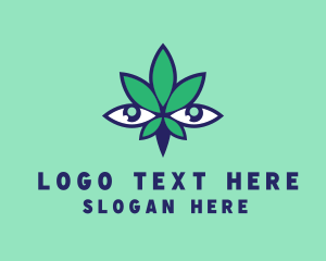 Cannabis Eye Leaf logo