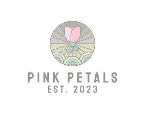 Intricate Flower Badge  logo design