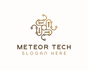 Software Tech Circuitry logo design