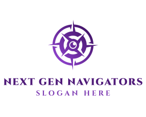 Purple Navigation Compass logo