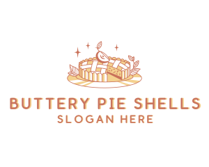 Apple Pie Dessert logo design