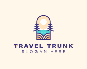 Island Beach Travel logo design