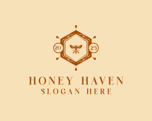 Honey Bee Apiary  logo design