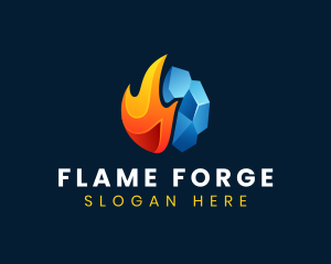 Fire Ice Thermal logo design