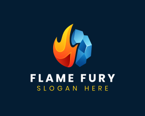 Fire Ice Thermal logo design