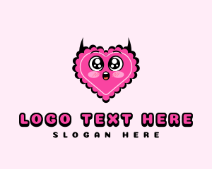 Trend - Naughty Heart Valentine logo design