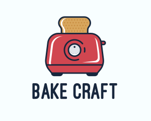 Red Bread Toaster logo design