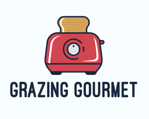 Red Bread Toaster logo design