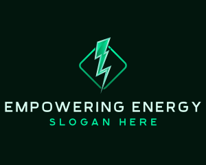 Electric Thunderbolt Charge logo design