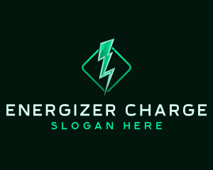 Electric Thunderbolt Charge logo design