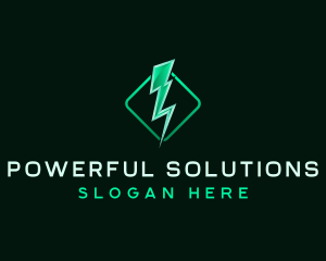 Electric Thunderbolt Charge logo design