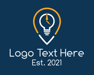Innovative - Timer Lightbulb Navigator logo design