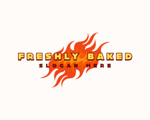 Restaurant Hot Fire Logo