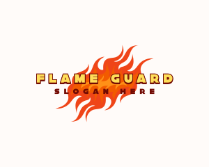 Restaurant Hot Fire logo design