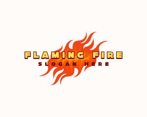 Restaurant Hot Fire logo design