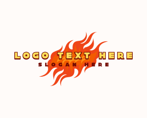Hot - Restaurant Hot Fire logo design