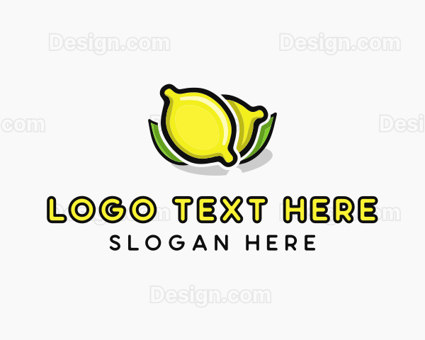 Lemon Fruit Citrus Logo