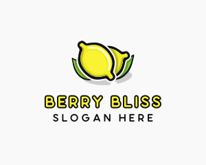 Lemon Fruit Citrus logo design