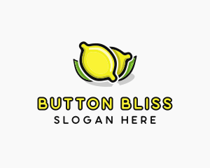 Lemon Fruit Citrus logo design