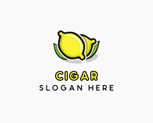 Lemon Fruit Citrus logo design