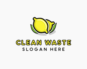 Lemon Fruit Citrus logo design