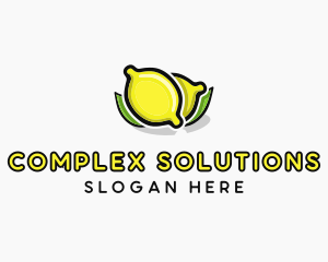 Lemon Fruit Citrus logo design