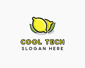 Lemon Fruit Citrus logo design