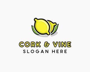 Lemon Fruit Citrus logo design