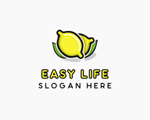 Lemon Fruit Citrus logo design