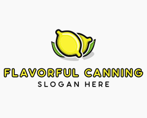 Lemon Fruit Citrus logo design