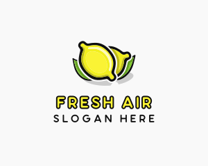 Lemon Fruit Citrus logo design