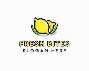Lemon Fruit Citrus logo design