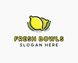 Lemon Fruit Citrus logo design