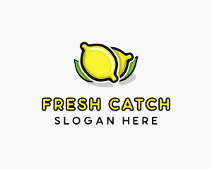 Lemon Fruit Citrus logo design